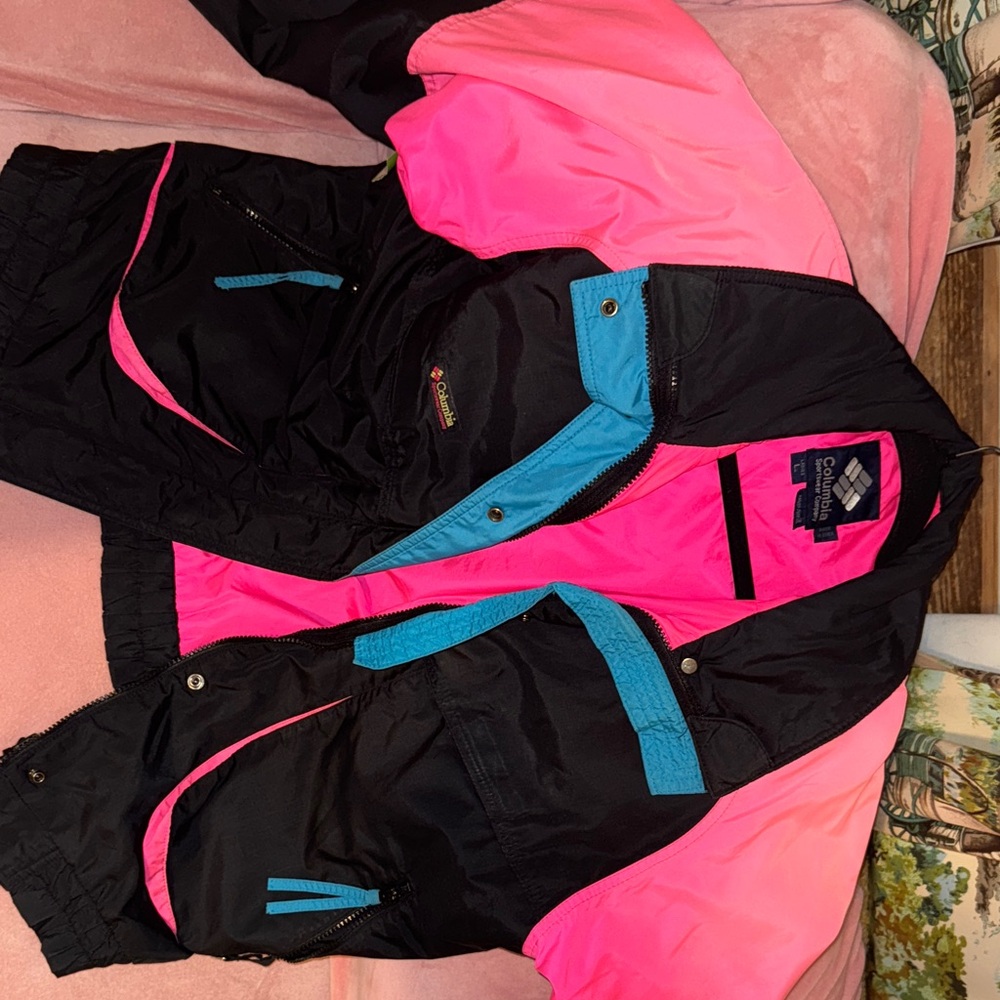 Columbia Kids Raincoat in Pink and Blue